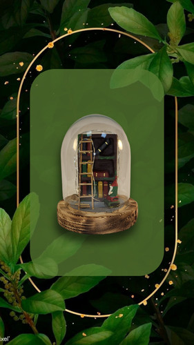 دکوری گوی کتابخونه چراغدار